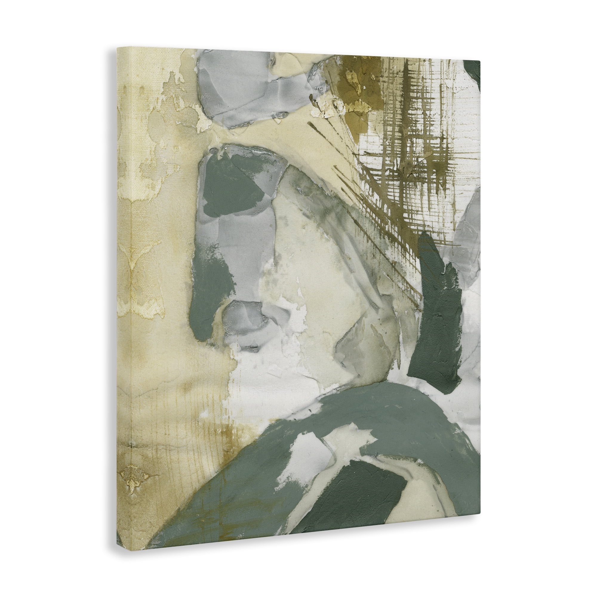 Stupell Industries Dynamic Chaotic Abstract Abstract Painting Wrapped Canvas Art Print Wall Art, 16 x 20