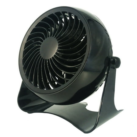

Njspdjh Small Desk Fan Electric USB Powered Portable Table Fan with Adjustable Tilt for Quiet Cooling Black