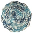 thumbnail image 1 of MAT Orange MILHIBTUR060RND Hibiscus Turquoise Round Area Rug, 6 x 6 ft., 1 of 1