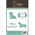 thumbnail image 2 of I Love My Dachshund Cookie and Craft Stencil by Designer Stencils, 2 of 2
