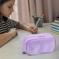 thumbnail image 4 of BiFandian Pencil Pouch with Zipper, Clear Large Capacity Pencil Case, Multi-layer Aesthetic Pen Bag, Sturdy Multifunctional Pencil Bag, Pencil Box, 4 of 6