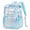 Blue, variant on DAKIMOE Fashion Clear Backpack For School Women School Bookbag Heavy Duty Transparent Backpack, Clear Bookbag