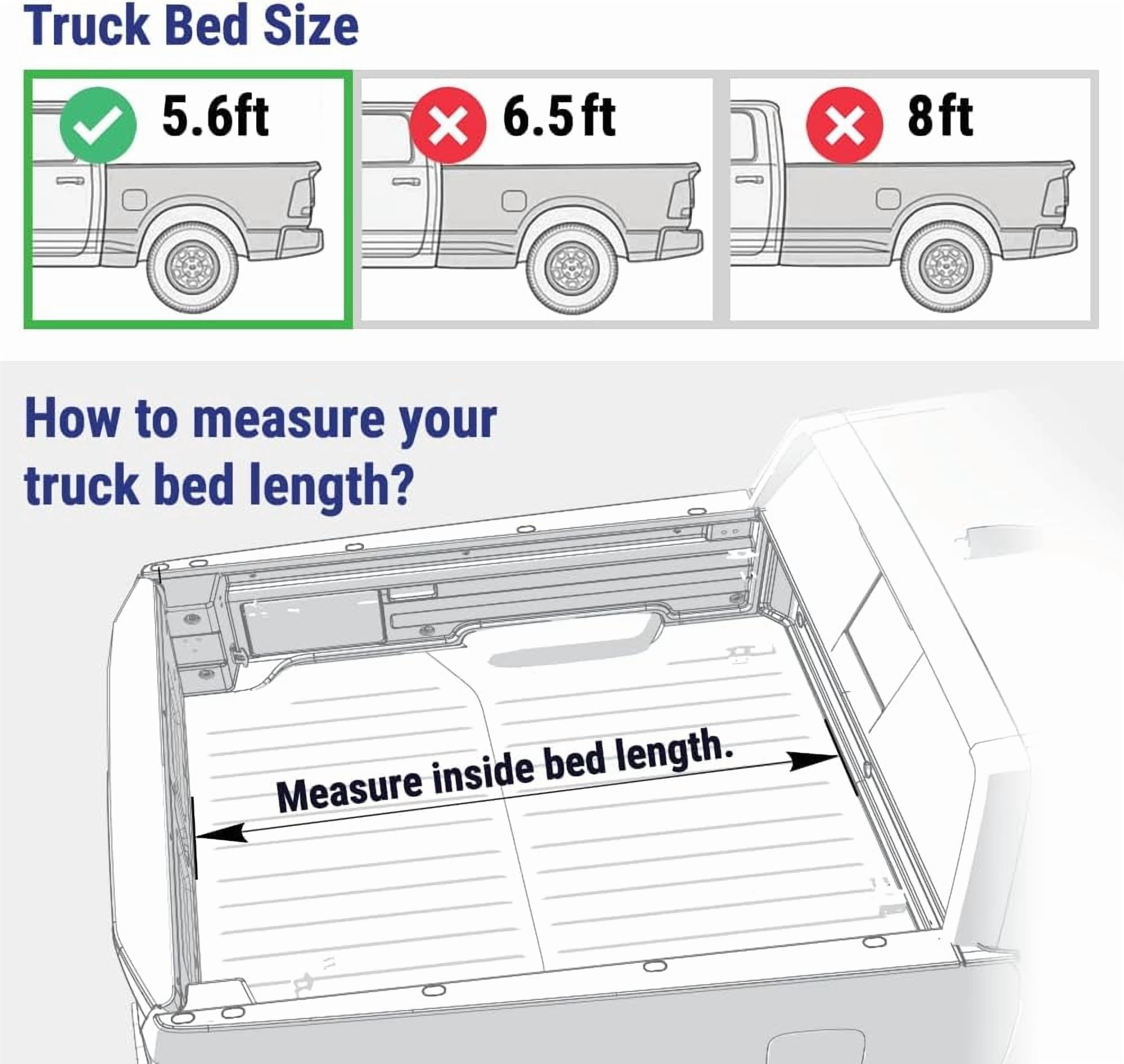 Syneticusa MR Series Retractable T-Slot Rails Hard Truck Bed Cover for 2022-2026 Toyota Tundra 5'6" Bed