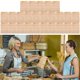 thumbnail image 4 of 25Pcs Food Bag Foldable Kraft Paper Bag Pouch Packaging for Candy Nuts Cookies SnacksWavy Grain, 4 of 5