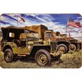 thumbnail image 1 of Chapa Metal Vintage para Coche Pintura Hierro Rectangular Pared Y Bar 30x20cm, 1 of 9