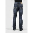 thumbnail image 2 of Stetson Men's Rock Fit X Stitched Jeans Big And Tall Dark Stone 35W x 40L  US, 2 of 3