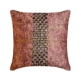 thumbnail image 1 of Funda de cojín decorativa HomeCentric color óxido, 40 x 40 cm (16 x 16 pulgadas), terciopelo God, tela texturizada laminada, fundas de cojín de cristal para sofá, hotel, sala de estar, dormitorio,, 1 of 8