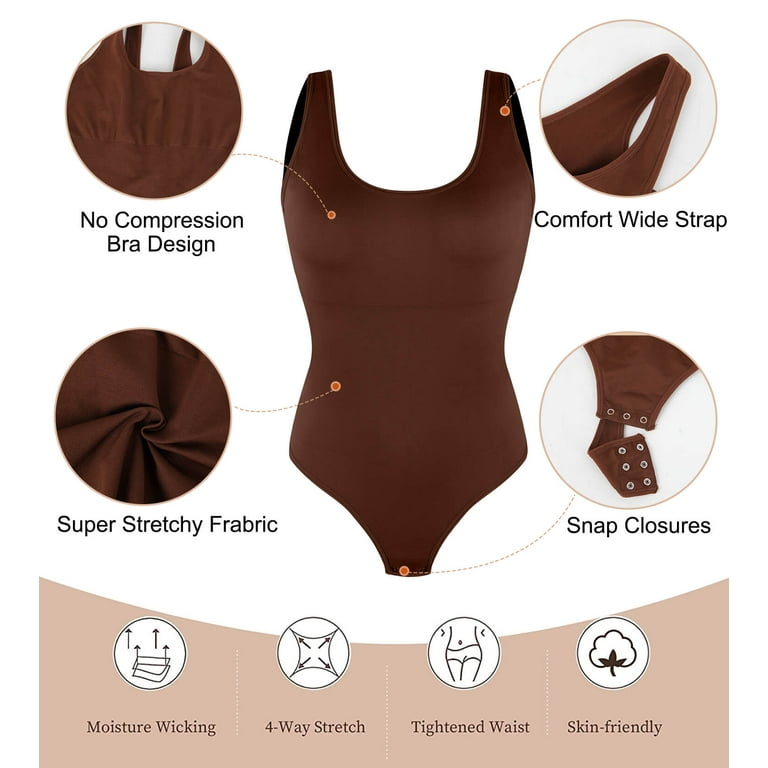 MANIFIQUE Shapewear for Women Tummy Control Full Bust Body Shaper Bodysuit  Butt Lifter Thigh Slimmer 