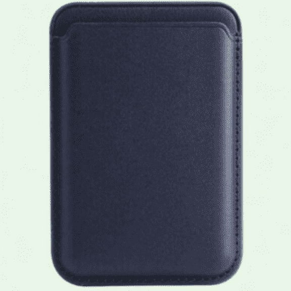 Mag-Safe Wallet/Card Holder in Vegan Leather- Compatible With iPhone 12 & 13 Mini/Pro/Max - RFID Card Holder With Mag-Safe Magnets (Navy)