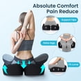 thumbnail image 5 of Lolsea Seat Cushion for Office Chair, Memory Foam Office Chair Cushion for Sciatica, Tailbone & Back Pain Relief, Black, 5 of 7