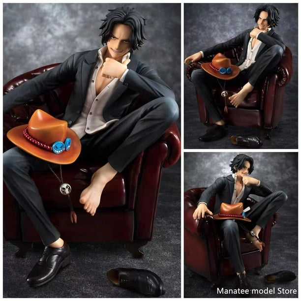 MegaHouse Original One Piece POP SOC 1 8 Portgas D. Ace PVC Action Figure Anime Figure Model Toys Collection Doll Gift