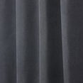 thumbnail image 4 of Superior Nyan 100% Blackout Curtains Set of 2, Grommet Header Curtain Panel Pair, Charcoal, 52"W x 84"L, 4 of 9