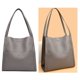 thumbnail image 2 of Bolso Mano Informal para Mujer Bolso Hobo Con Bolso Compras Cuero (gris), 2 of 9