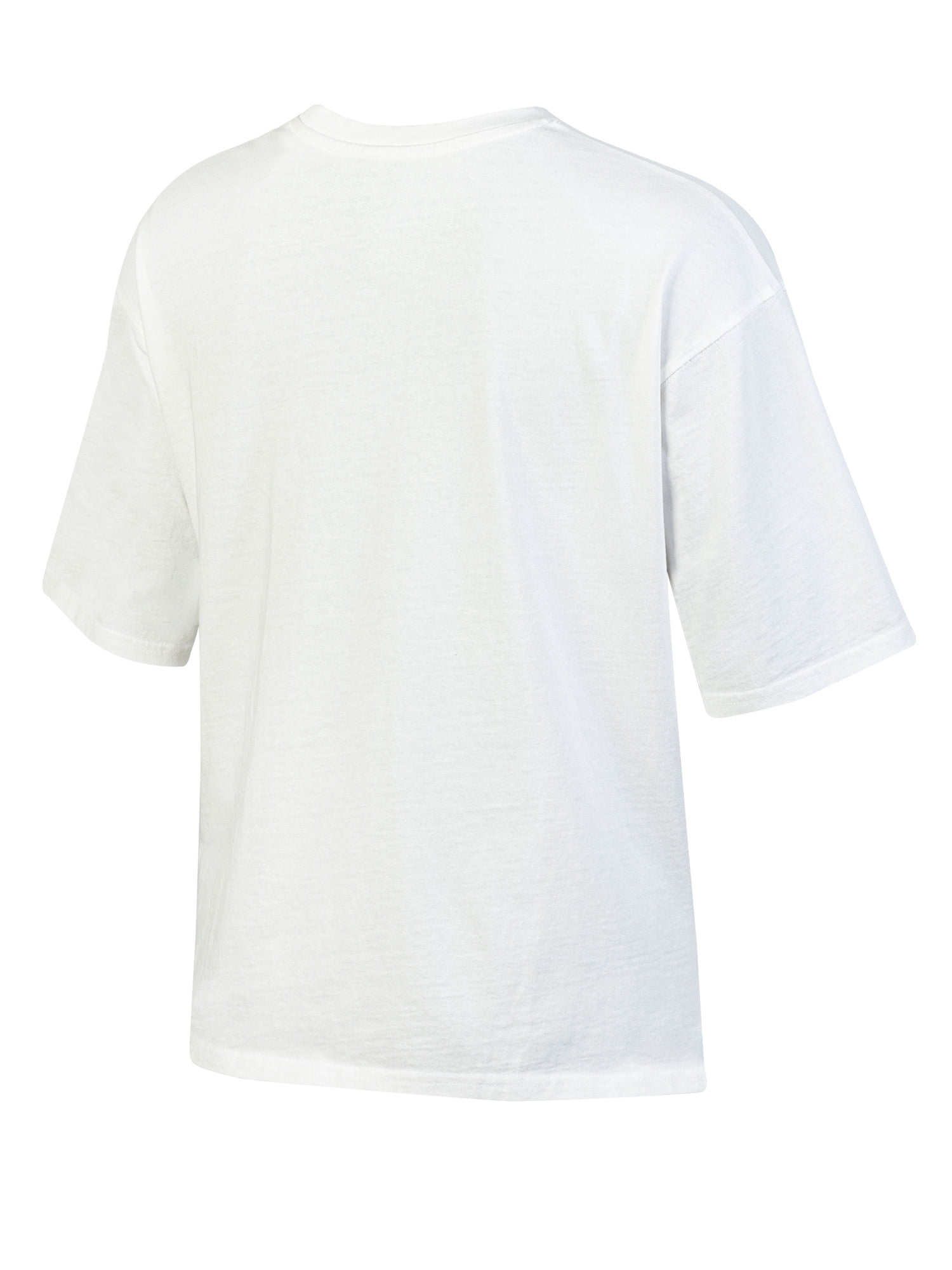 NCAA Women's Clemson Tigers White Short Sleeve Boxy Tee with Hi-Lo Hem