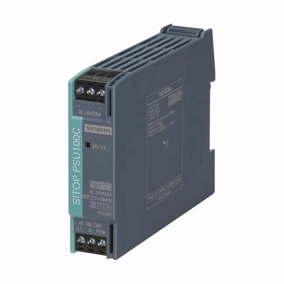 DC Power Supply, 110/300V DC; 85/264V AC, 24V DC, 14 W, 0.6 A, DIN Rail 6EP1331-5BA00