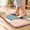 Colorful-17.3" x 47 "+ 17.3" x 29 "--0.47 inches, variant on Kimode Anti Kitchen Mats For Floor Cushioned Rugs Sets Of 2