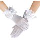 thumbnail image 2 of Guantes de boda nupciales con volantes en la muñeca elegantes de encaje con lazo de fiesta para mujer, 2 of 5