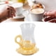 thumbnail image 5 of Tazas De Café Vintage, Construcción Robusta Líneas Brillantes Tazas De Café Doradas Europeas Para Mesa De Té Para Mostrador De Bar Para Gabinete De Vino, 5 of 7