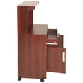 thumbnail image 3 of Pemberly Row Modern Kitchen Wooden Microwave Cart in Mahogany, 3 of 8