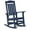 Navy Blue, variant on Patio Slat Rocking Chair Set of 2, HDPE Plastic Weather Resistant Porch Rocker,Black
