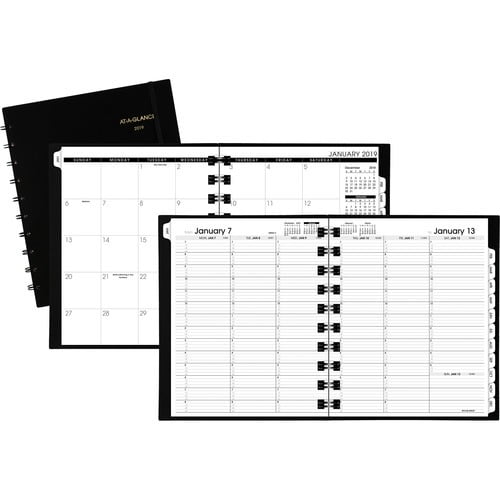 At-A-Glance Move-A-Page Weekly/Monthly Appointment Book Julian Dates - Weekly, Monthly, Daily - 1 Year - January 2022 till January 2023 - 7:00 AM to 8:00 PM - Quarter-hourly, 7:00 AM to 5:45 PM - Quar