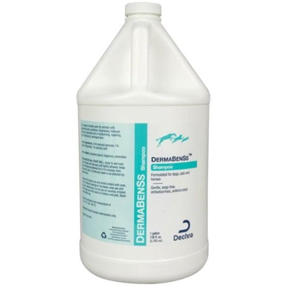 Dechra DermaBenSs Shampoo for Cats and Dogs 1 Gallon