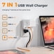 thumbnail image 3 of Bloque de cargador USB C PD TESSAN 4 de 20 W, cargador de pared USB de 3 salidas, 3 of 7