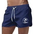 thumbnail image 1 of Mens Small Swim Trunks High Elastic Waist Swimming Short Comfy Mens Bathing Suit 9 Inch Inseam Swim Trunks Men Beach Summer Oversized Bathing Suit Beach Board Shorts, 1 of 4