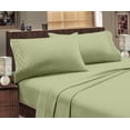 thumbnail image 4 of Home Sweet Home Extra Soft Deep Pocket Embroidered Luxury Bed Sheet Set (Twin XL, Sage), 4 of 4