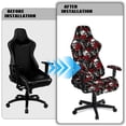 thumbnail image 5 of Uorisanigo Skull Gaming Chair Cover with Armrest Covers Scratch-Proof Computer Chair Cover Stretchable Rotating Chair Cover for Office Dormitory Decor, 5 of 8