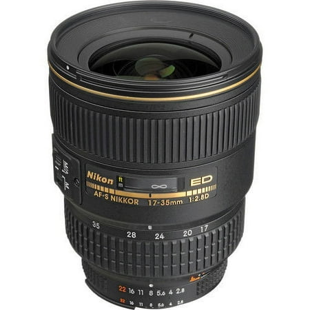 Nikon - AF-S Zoom-NIKKOR 17-35mm f/2.8D IF-ED Wide-Angle Zoom Lens for Select DSLR Cameras - Black