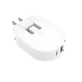 thumbnail image 3 of onn 32W Dual USB-C and USB-A Port Wall Charger, Fast Charging, USB-IF Certified, Foldable Plug, White - Compatible with iPhone, Samsung Galaxy, Note, Pixel Devices iPad Pro, & More, 3 of 10