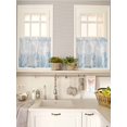 thumbnail image 5 of Blue Seahorse Coastal 2 Panel Kitchen Curtains for Small Windows, Summer Beach Nautical Ocean Coral Bathroom Tier Curtain, Short Window Treatment for Bedroom/Living Room 55"x36", 5 of 6