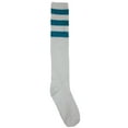 thumbnail image 4 of Old School Tube Socks 3 Pack, White with Stripes (9-11), 4 of 4