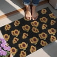 thumbnail image 4 of Black Yellow Green Leaf Sunflower Pattern Door Rugs,Washable Non Slip Door Mats Indoor,Decorative Door Mats,Entry Mat Indoor for Entrance,Bedroom,Kitchen,Bathroom,20"x32", 4 of 6