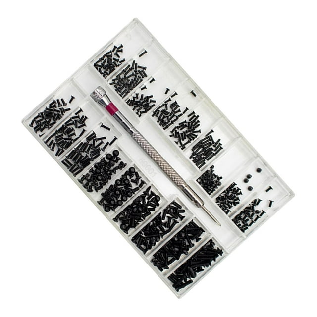 DYNWAVECA Mini Petites Vis Métriques M1.2 M1.4 M2 Outil de Main de Remplacement Miniature Petit Outil de Réparation Micro Vis Définies pour les Lunettes d'Ordinateur Portable Montre-Horloge