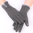 thumbnail image 1 of Guantes con forro polar, guantes cálidos de otoño e invierno, guantes de montar de mujer con forro polar de terciopelo no invertido, guantes de nieve de invierno, 1 of 5