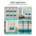 thumbnail image 6 of Window Privacy Film Teal Blue Ombre Stripe Stained Glass Window Film Decorative Sun Block Window Cover Abstract Summer Beach Coastal Window Clings Static Adhesive Sticker for Bathroom 19.6"x39.3", 6 of 7