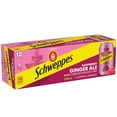 thumbnail image 4 of Schweppes Caffeine Free Raspberry Ginger Ale Soda Pop, 12 fl oz, 12 Pack Cans, 4 of 7