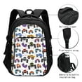 thumbnail image 3 of Balery Cartoon Monster Trucks1 Mochila con carga USB para hombre y mujer - Mochila impermeable y antirrobo para portátil con puerto USB para viajes, trabajo, estudios y universidad, 3 of 7