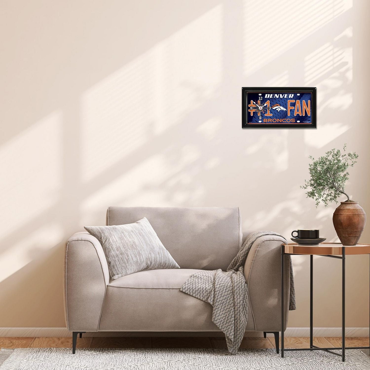 NFL Denver Broncos Wall Clock