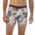 thumbnail image 4 of Rocae Colorful Flowers for Stretch Moisture-Wicking Underwear,Men's Underwear Boxer Briefs X-Large, 4 of 9