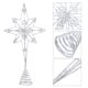 thumbnail image 5 of GOOHOCHY 1 estrella para la punta del árbol de Navidad, decoración creativa para la copa del árbol. Adorno navideño, 5 of 7