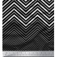 thumbnail image 3 of oneOone Georgette Viscose Fabric Chevron & Triangle Panel Printed Fabric 1 Yard 42 Inch Wide, 3 of 3