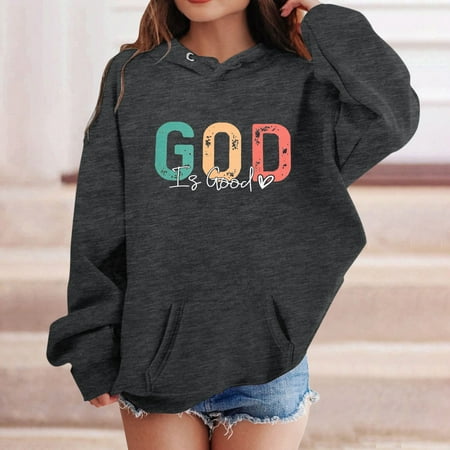 HUITKMM Girls Boys Graphic Hooded Sweatshirt Long Sleeve Soft Pullover Top Cute Casual Clothes for Children 3509
