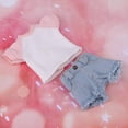 thumbnail image 4 of Lovoski Summer Denim Shorts camiseta para 1/6 Blythe Doll Outfits Ropa Accs Rosado Zulema Lovely Doll Outfit, 4 of 8