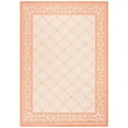 thumbnail image 2 of Safavieh Courtyard Gaus Oriental Indoor/Outdoor Area Rug, Natural/Terracotta, 5'3" x 7'7", 2 of 9