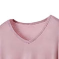 thumbnail image 5 of ylioge M-5X Plus Size 2 Piece Modal-Pajamas for Women Sets Casual Solid Color Long Sleeve Tops and Pants Comfortable Loungewear Homewear Pajama Set, 5 of 5