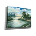 thumbnail image 2 of Epic Graffiti 'Cerulean Sunrise' by Ethan Harper Canvas Wall Art, 54"x40", 2 of 3