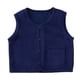thumbnail image 1 of ShomPort Unisex Toddler Sweater Vest Knitted Soft Uniform Cotton V Neck Sleveeless Waistcoat for Kids 3-9Y, 1 of 2